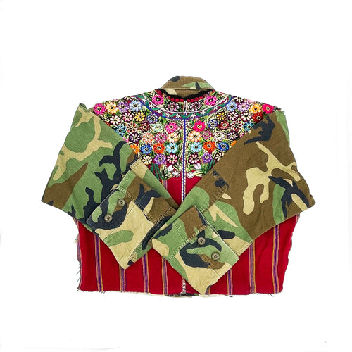 Cropped Military Jacket Size - Sm/Med